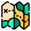 Treasure Map Pirate Adventure Icon