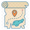 Treasure Map Gps Icon
