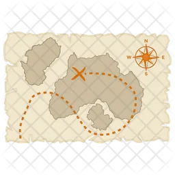 Treasure  Map  Icon