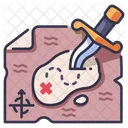 Treasure Map  Icon