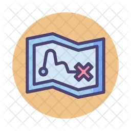 Treasure Map  Icon