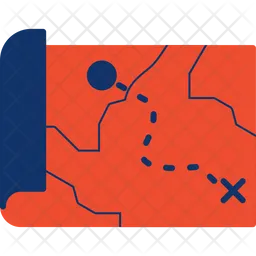 Treasure Map  Icon