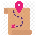 Map Treasure Location Icon