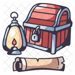 Treasure map lamp  Icon