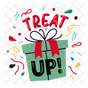 Treat Up Present Gift Icon