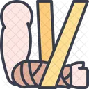 Treatment Cast Broken Arm Icon