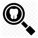 Magnifier Search Tooth Icon