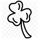 Icono De Linea De Trebol Icono