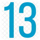 Trece Numeros Icono