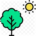 Tree Green Energy Sun Energy Icon