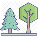 Eco Generic Trees Nature Concept Icon