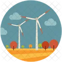 Tree Wind Power Icon