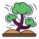 Tree Windy Climate Icon