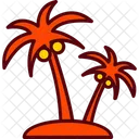 Beach Coconut Palm Icon