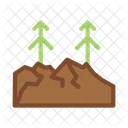 Tree Forest Rocky Icon