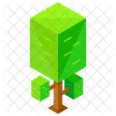 Squared Tree Greenery Icon