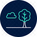 Tree Beside Field Tree Field Icon