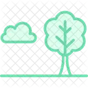 Tree Beside Field Tree Field Icon