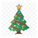 Tree Christmas Christmas Gift Box Icon