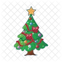 Tree christmas decoration  Icon