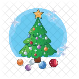 Tree christmas decoration  Icon