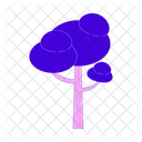 Tree Fluffy Tree Plant Trunk Icon