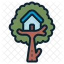 Tree House Treehouse House Icon