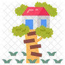 Tree House Tree Fort Tree Playhouse 아이콘