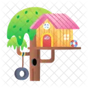 Tree House Woodland Cottage Icon