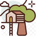 Tree House Tree Home Ecofriendly Home Icon