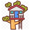 Tree House House Tree Icon