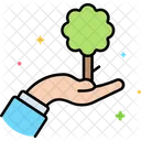 Tree In Hand  Icon