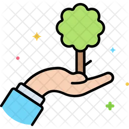 Tree In Hand  Icon