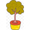Tree In Pot  Icon