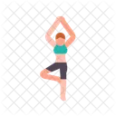 Tree Pose Exercise Health Icon