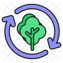 Tree Recycling  Icon