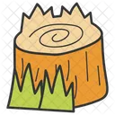 Tree Trunk Stump Tree End Icon