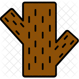 Tree Trunk Icon Of Colored Outline Style Available In Svg Png Eps Ai Icon Fonts