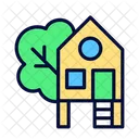 Treehouse House Home Icon