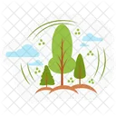 Trees Earth Day Ecology Icon
