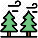 Pine Trees Winter Icon