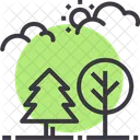 Trees Park Forest Icon