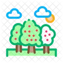 Trees Forest Landscape Icon