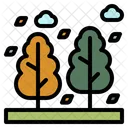Trees Valley Wind Icon