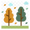 Trees Valley Wind Icon