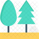 Trees Two Fir Icon