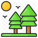 Trees Forest Landscape Icon