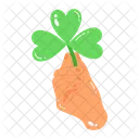 Trefoil Leaf Clover Leaf Shamrock Leaf Icon