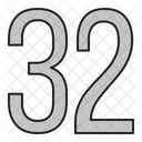 32 Numeros Dias Icono