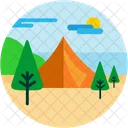 Camping Trekking Adventure Icon